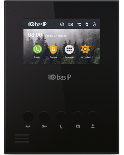 AU-04LA (AU-04L) BLACK. Монитор IP-домофона. BAS-IP в Златоусте