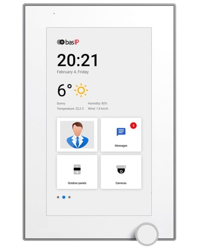 AZ-07L WHITE. Монитор IP-видеодомофона цветной. BAS-IP в Златоусте