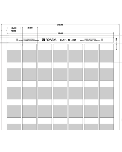 ELAT-18-361-2.5 (уп. 2500 шт.): Этикетка в Златоусте