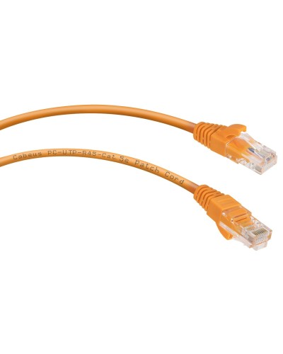 PC-UTP-RJ45-Cat.5e-1m-OR-LSZH (9521c), оранжевый. Патч-корд медный. CABEUS в Златоусте