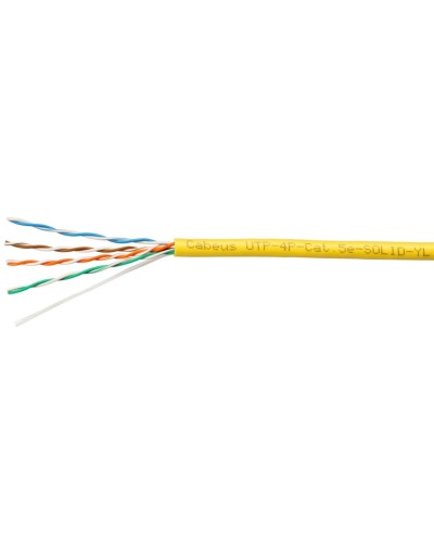UTP-4P-Cat.5e-SOLID-YL (7251c). Кабель «витая пара» (LAN) для структурированных систем связи. CABEUS в Златоусте