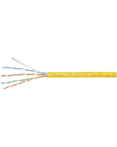 UTP-4P-Cat.5e-SOLID-LSZH-YL (9780c). Кабель «витая пара» (LAN) для структурированных систем связи. CABEUS в Златоусте