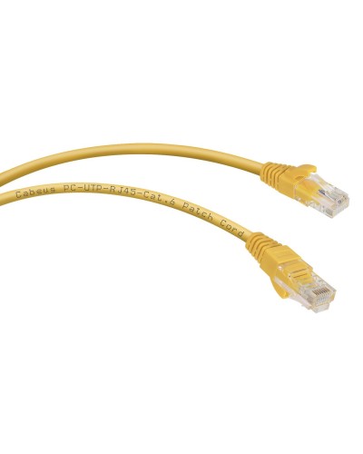 PC-UTP-RJ45-Cat.6-5m-YL (8709c), желтый. Патч-корд медный. CABEUS в Златоусте