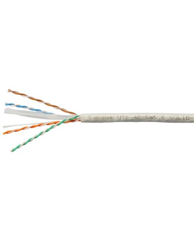 UTP-4P-Cat.6-SOLID-LSZH-WH (11871c-5). Кабель «витая пара» (LAN) для структурированных систем связи. CABEUS в Златоусте