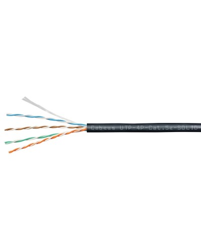 UTP-4P-Cat.5e-SOLID-OUT-PE-UV (11246c). Кабель «витая пара» (LAN) для структурированных систем связи. CABEUS в Златоусте