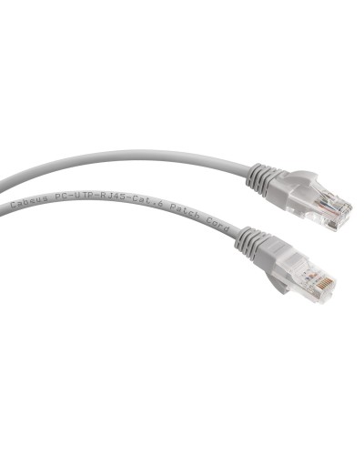PC-UTP-RJ45-Cat.6-0.3m (7272c), серый. Патч-корд медный. CABEUS в Златоусте
