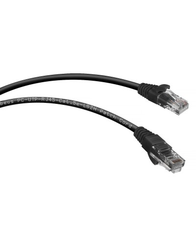 PC-UTP-RJ45-Cat.5e-0.3m-BK-LSZH (9535c), чёрный. Патч-корд медный. CABEUS в Златоусте