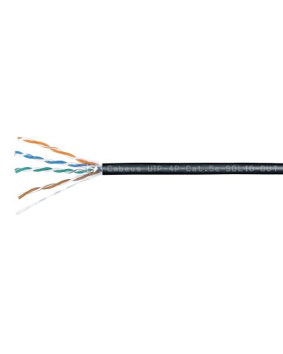 UTP-4P-Cat.5e-SOLID-OUT-LSZH-UV (7172c). Кабель «витая пара» (LAN) для структурированных систем связи. CABEUS в Златоусте