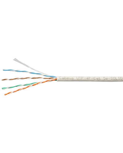 UTP-4P-Cat.5e-SOLID-LSLTx-GY-100 (10945c-5). Кабель «витая пара» (LAN) для структурированных систем связи. CABEUS в Златоусте
