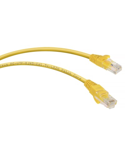 PC-UTP-RJ45-Cat.5e-1.5m-YL-LSZH (9498c), желтый. Патч-корд медный. CABEUS в Златоусте