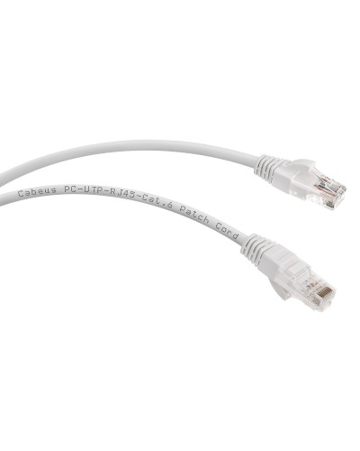 PC-UTP-RJ45-Cat.6-1.5m-WH (8671c), белый. Патч-корд медный. CABEUS в Златоусте
