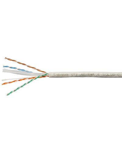 UTP-4P-Cat.6-SOLID-LSLTx-GY (11143c). Кабель «витая пара» (LAN) для структурированных систем связи. CABEUS в Златоусте