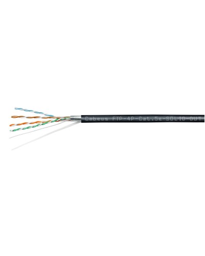 FTP-4P-Cat.5e-SOLID-OUT-LSZH-UV (7176c). Кабель «витая пара» (LAN) для структурированных систем связи. CABEUS в Златоусте