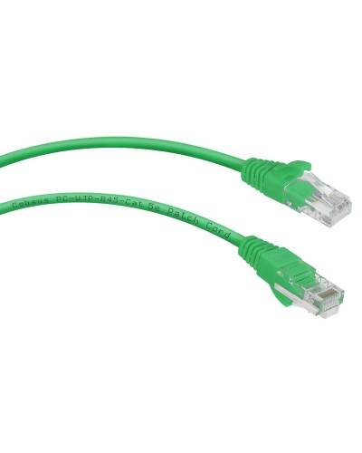 PC-UTP-RJ45-Cat.5e-0.3m-GN (7659c), зелёный. Патч-корд медный. CABEUS в Златоусте