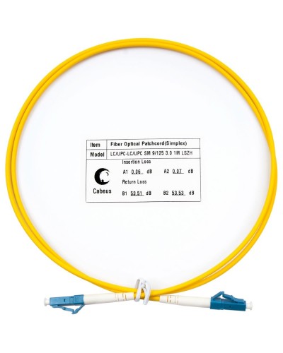 FOP(s)-9-LC-LC-25m (8337c). Патч-корд оптический. CABEUS в Златоусте