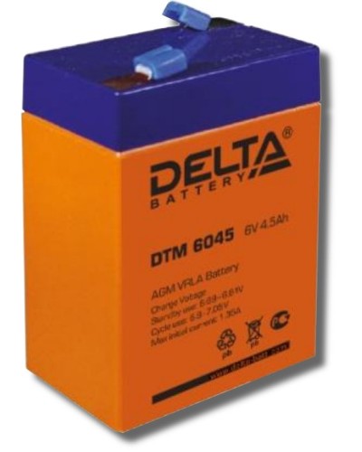 Delta DTM 6045. Аккумулятор герметичный свинцово-кислотный. Delta в Златоусте