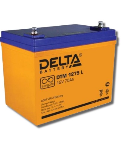 Delta DTM 1275 L. Аккумулятор герметичный свинцово-кислотный. Delta в Златоусте