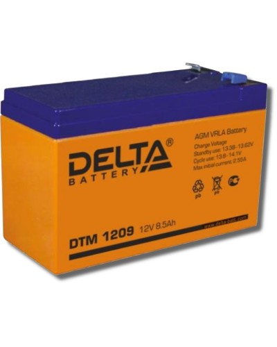 Delta DTM 1209. Аккумулятор герметичный свинцово-кислотный. Delta в Златоусте