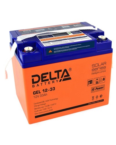 Delta GEL 12-33. Аккумулятор герметичный свинцово-кислотный. Delta в Златоусте