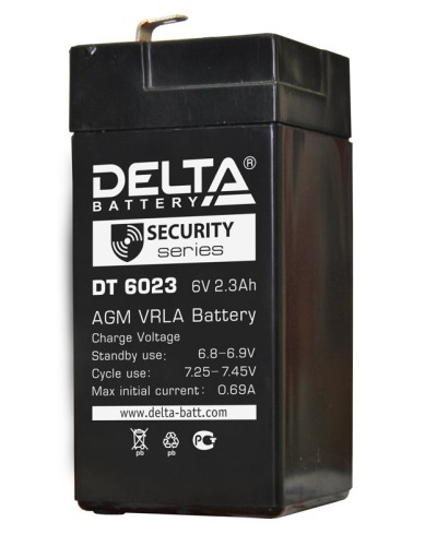 Delta DT 6023 (75мм). Аккумулятор герметичный свинцово-кислотный. Delta в Златоусте
