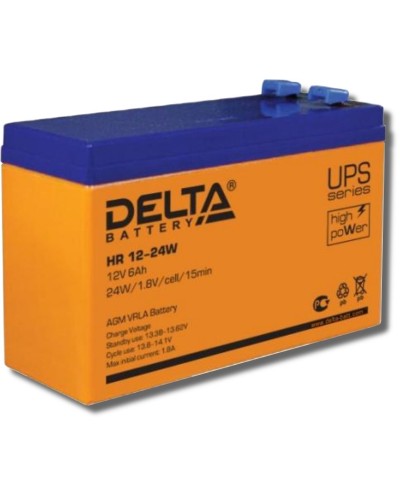 Delta HR 12-24 W. Аккумулятор герметичный свинцово-кислотный. Delta в Златоусте