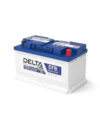 Delta START MASTER EFB 1285 (85 Ah). Аккумулятор автомобильный герметичный свинцово-кислотный. Delta в Златоусте