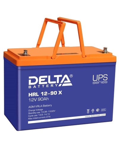 Delta HRL 12-90 X. Аккумулятор герметичный свинцово-кислотный. Delta в Златоусте