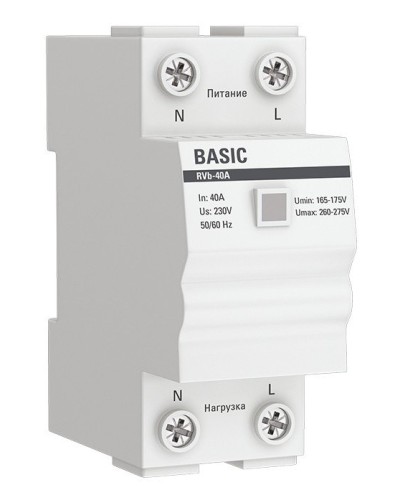 RVb-40A Basic (rvb-40a). Реле напряжения. EKF в Златоусте