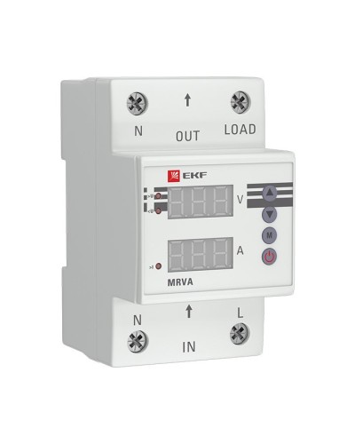MRVA 50A PROxima (MRVA-50A). Реле напряжения и тока с дисплеем. EKF в Златоусте