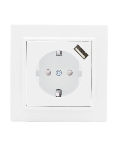 Минск Розетка 1-местная СП с/з 16А (ERR16-028-100-USB). Розетка 1-местная СП с/з 16А. EKF в Златоусте