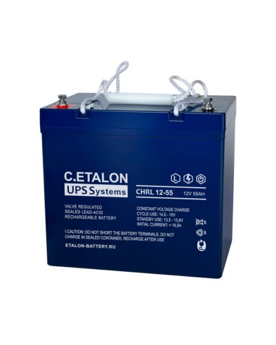 C.ETALON CHRL 12-55. Аккумулятор герметичный свинцово-кислотный. ETALON в Златоусте