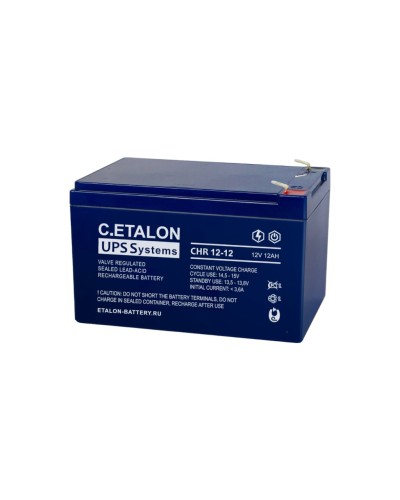 C.ETALON CHR 12-12. Аккумулятор герметичный свинцово-кислотный. ETALON в Златоусте