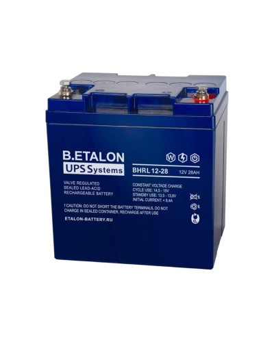 B.ETALON BHRL 12-28. Аккумулятор герметичный свинцово-кислотный. ETALON в Златоусте
