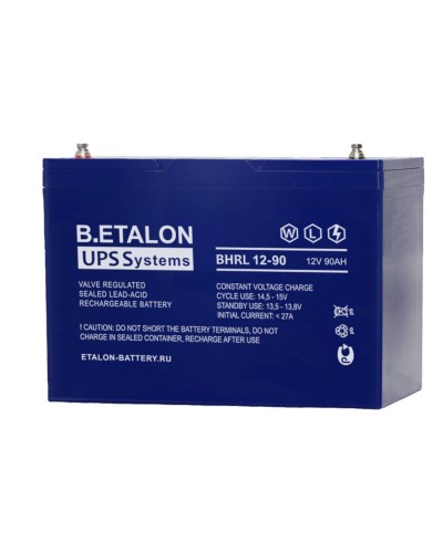 B.ETALON BHRL 12-90. Аккумулятор герметичный свинцово-кислотный. ETALON в Златоусте