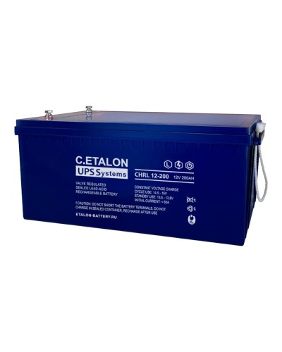 C.ETALON CHRL 12-200. Аккумулятор герметичный свинцово-кислотный. ETALON в Златоусте