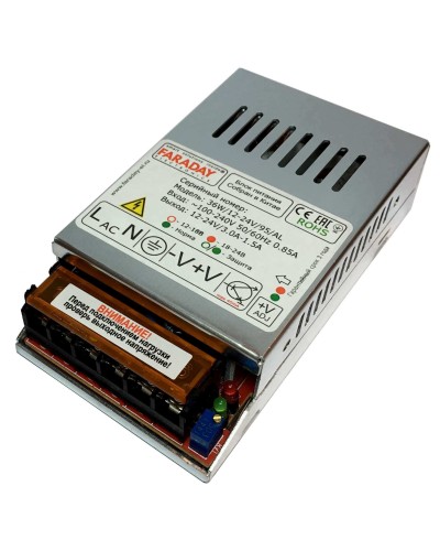 36W/12-24V/95AL. Импульсный блок питания. FARADAY в Златоусте