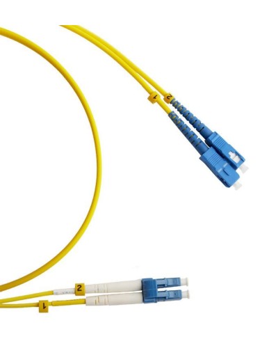 FC-D2-9-LC/UR-SC/UR-H-3M-LSZH-YL. Патч-корд волоконно-оптический LC/UPC-SC/UPC. Hyperline в Златоусте