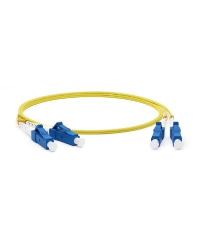 FC-D2-9-LC/UR-LC/UR-H-15M-LSZH-YL. Патч-корд волоконно-оптический одномодовый. Hyperline в Златоусте