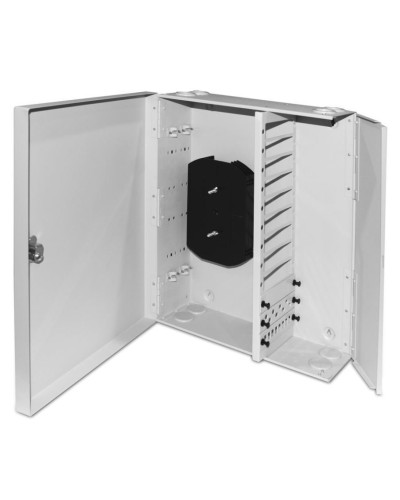 FO-WBX-12xSLT-W140H42-96UN-GY. Кросс оптический настенный. Hyperline в Златоусте