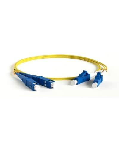 FC-D2-9-LC/UR-SC/UR-H-1.5M-LSZH-YL. Патч-корд волоконно-оптический одномодовый. Hyperline в Златоусте