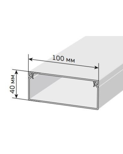Короб 100х40 ЭЛЕКОР (CKK10-100-040-1-K01). Кабель-канал с двойным замком. IEK в Златоусте