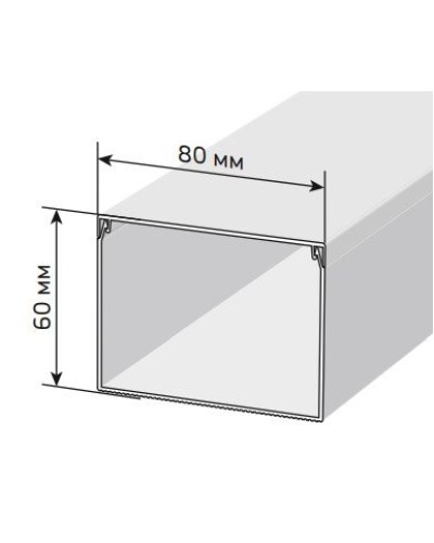 Короб 80х60 ЭЛЕКОР (CKK10-080-060-1-K01-008). Кабель-канал с двойным замком. IEK в Златоусте