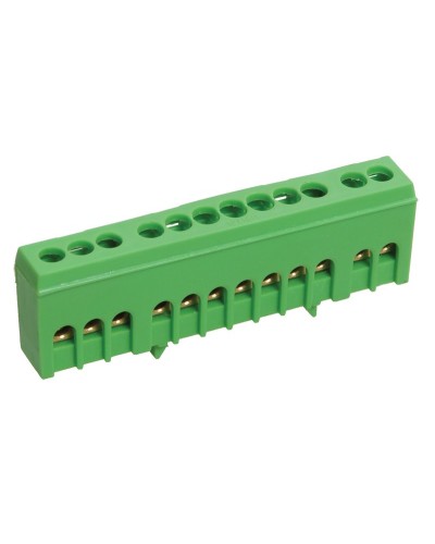 Шина PE земля ШНИ-6х9-10-К-З (YNN10-69-10KD-K06). Шина в корпусном изоляторе на DIN-рейку. IEK в Златоусте