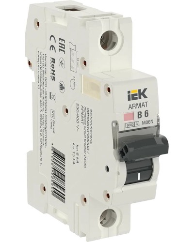M06N 1P B 6А 6кА ARMAT (AR-M06N-1-B006). Автоматический выключатель. IEK в Златоусте
