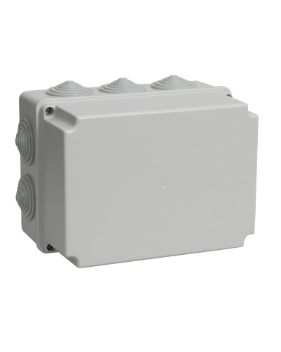 Коробка распаячная КМ41246 190х140х120 открытой проводки IP55 10 гермовводов серая (UKO10-190-140-120-K41-55). Коробка распаячная безгалогенная (HF). IEK в Златоусте
