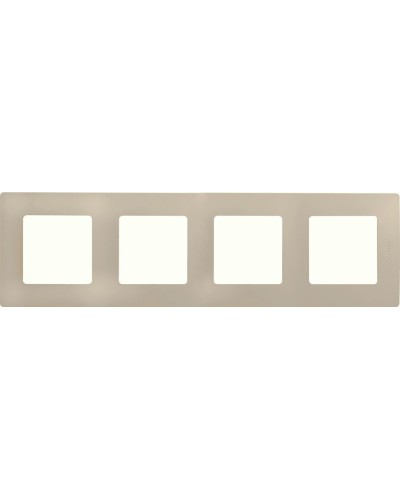 Рамка 4 поста ETIKA, слоновая кость (672514). Рамка. LegranD в Златоусте