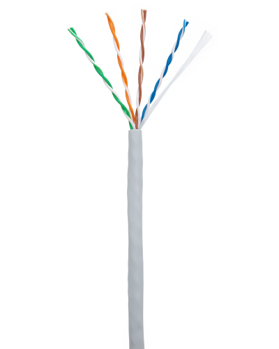 U/UTP 4pair, Cat5e, In, PVC (CCA-UU004-5E-PVC-GY). Кабель «витая пара» (LAN) для структурированных систем связи. NETLAN в Златоусте