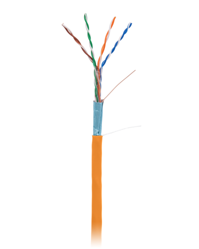 F/UTP 4pair, Cat5e, In, LSZH (EC-UF004-5E-LSZH-OR). Кабель «витая пара» (LAN) для структурированных систем связи. NETLAN в Златоусте