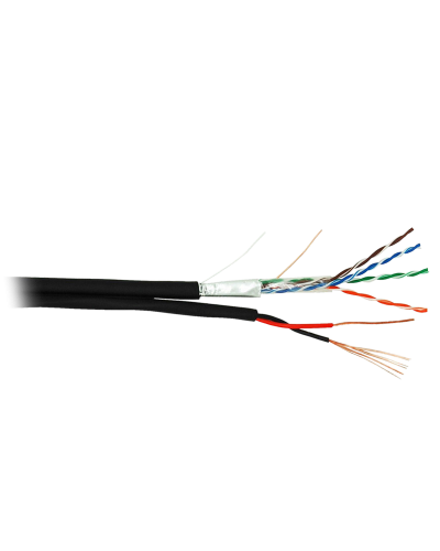 F/UTP 4pair, Cat5e, Out, PVC+PWR (EC-UF004-5E-PC075-PE-BK). Кабель «витая пара» (LAN) для структурированных систем связи. NETLAN в Златоусте