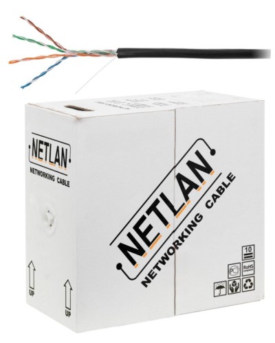 U/UTP 4pair, Cat5e, Out, PE, CCA (CCA-UU004-5E-PE-BK) . Кабель «витая пара» (LAN) для структурированных систем связи. NETLAN в Златоусте